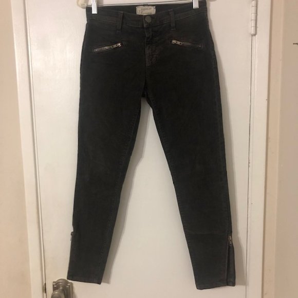 Current/Elliot Soho Zip Stiletto Corduroy Pant 27 - Picture 1 of 4